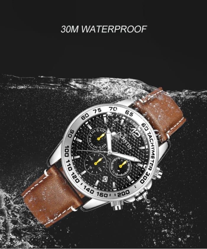 OCHSTIN 6117 Modeuhr Freizeit Leder Outdoor Sport wasserdichte Uhr – Bild 7