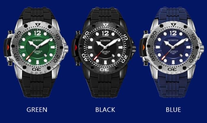 OCHSTIN 6124 Nachtlicht Wasserdichte Herrenuhr Outdoor Sport Quarzuhr Silikonuhr – Bild 5