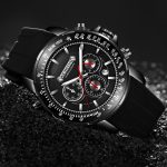 OCHSTIN 6125A Multifunktions-Chronograph Herren Sport Silikon Quarz wasserdichte Herrenuhr – Bild 3