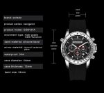 OCHSTIN 6125A Multifunktions-Chronograph Herren Sport Silikon Quarz wasserdichte Herrenuhr – Bild 4