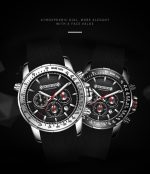 OCHSTIN 6125A Multifunktions-Chronograph Herren Sport Silikon Quarz wasserdichte Herrenuhr – Bild 6