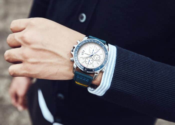 OCHSTIN 6125B Uhr Quarzuhr Nachtlicht Wasserdichte Uhr Timing Multi Funktion Leder Mode Männer Uhr – Bild 13