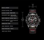 OCHSTIN 6125B Uhr Quarzuhr Nachtlicht Wasserdichte Uhr Timing Multi Funktion Leder Mode Männer Uhr – Bild 10