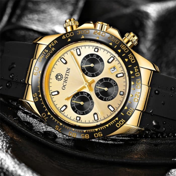 OCHSTIN 6103 Multifunktions-Quarzuhr, Silikon-Uhrenarmband, sportliche, leuchtende, wasserdichte Uhr – Bild 4