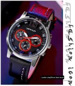 SANDA 5009 Business Fashion Three Eye Six Needle Casual Leder Wasserdichte Herren Quarzuhr – Bild 12