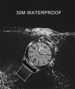 Ochstin 62028 Mode Vollautomatische Mechanische Uhr Wasserdicht Männer Freizeit Mechanische Uhr Kalender Leder Uhr – Bild 5