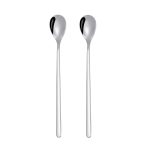 2 Stück Edelstahl-Löffel, kreativer Kaffeelöffel, Bar-Eislöffel, vergoldeter langer Rührlöffel, Round Spoon Silver, Pointed Spoon Silver, Square Spoon Silver, Round Spoon Gold, Pointed Spoon Gold, Square Spoon Gold, Round Spoon Rose Gold...