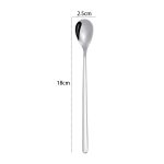 2 Stück Edelstahl-Löffel, kreativer Kaffeelöffel, Bar-Eislöffel, vergoldeter langer Rührlöffel, Round Spoon Silver, Pointed Spoon Silver, Square Spoon Silver, Round Spoon Gold, Pointed Spoon Gold, Square Spoon Gold, Round Spoon Rose Gold... – Bild 2
