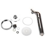 Universeller, unter Druck stehender One-Touch-Wasserstopp-Handbrausekopf, White Color Gold, Silver Color Gold – Bild 2