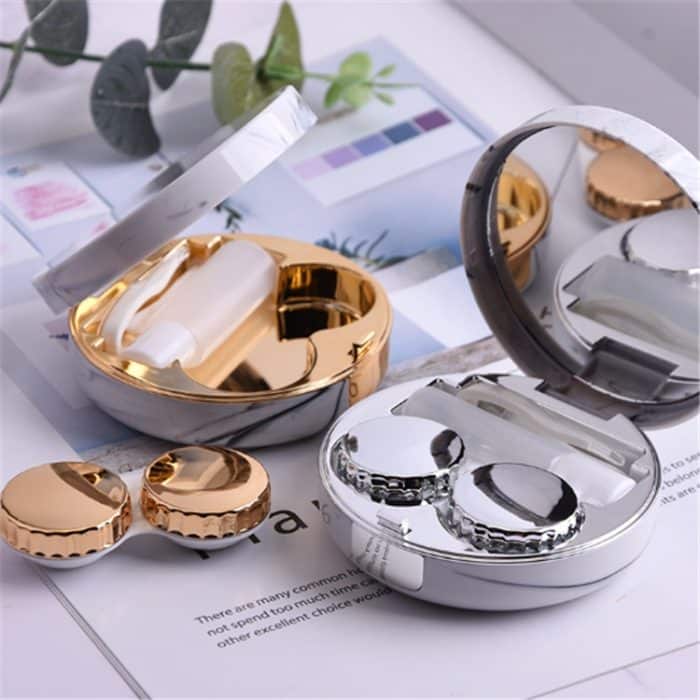 Brillenetui für farbige Kontaktlinsen mit Marmorierung – Bild 4