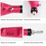 1 Set Power Professionelle Elektrische Maniküre Maschine Stift Pediküre Nagel Datei Nagel Werkzeuge 6 bits Bohrer Nagel Bohrer Maschine, US Plug Rose Red, US Plug Blue, US Plug White, EU Plug White, EU Plug Rose Red, EU Plug Black, EU Plug Green... – Bild 4