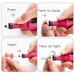 1 Set Power Professionelle Elektrische Maniküre Maschine Stift Pediküre Nagel Datei Nagel Werkzeuge 6 bits Bohrer Nagel Bohrer Maschine, US Plug Rose Red, US Plug Blue, US Plug White, EU Plug White, EU Plug Rose Red, EU Plug Black, EU Plug Green... – Bild 8