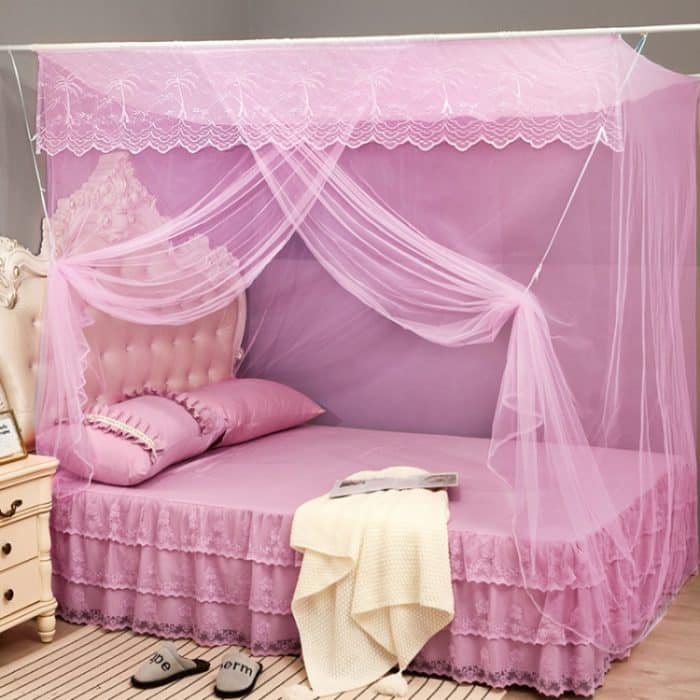 Eintüriges Moskitonetz mit quadratischem Dach für Heimstudentenwohnheime, 1.0x1.9x1.5 Meters, 1.2x1.9x1.6 Meters, 1.5x2.0x1.8 Meters, 1.8x2.0x1.8 Meters – Bild 1