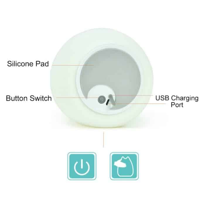 USB-Lade-Neuheits-Nachtlichter, niedliche Kinder-Nachtlampe, Fernsteuerung, Berührungssensor, Licht, Heimdekoration, Beleuchtung – Bild 6