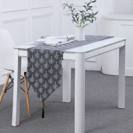 Tischfahne aus Leinen, Teematte, Stoff, TV-Schrank, Couchtisch, Streifenbezug, 160x33cm, 180x33cm, 200x33cm, 240x33cm