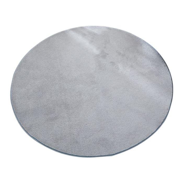 KSolid Runder Teppich, weiche Fleece-Matte, rutschfester Teppich für Kinderzimmer, Fußmatten, Diameter: 100cm – Bild 2