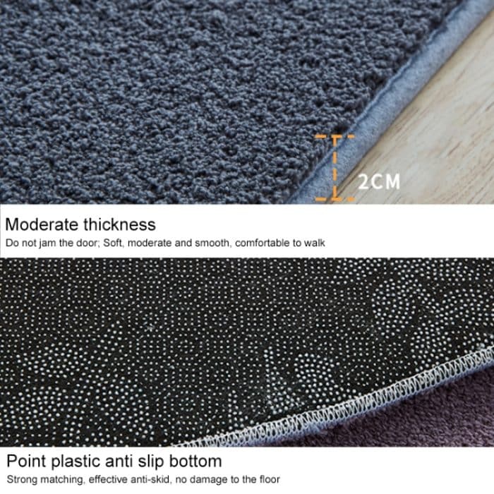 KSolid Runder Teppich, weiche Fleece-Matte, rutschfester Teppich für Kinderzimmer, Fußmatten, Diameter: 100cm – Bild 4