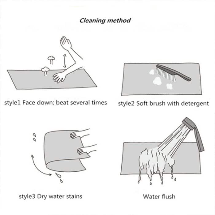 KSolid Runder Teppich, weiche Fleece-Matte, rutschfester Teppich für Kinderzimmer, Fußmatten, Diameter: 100cm – Bild 5