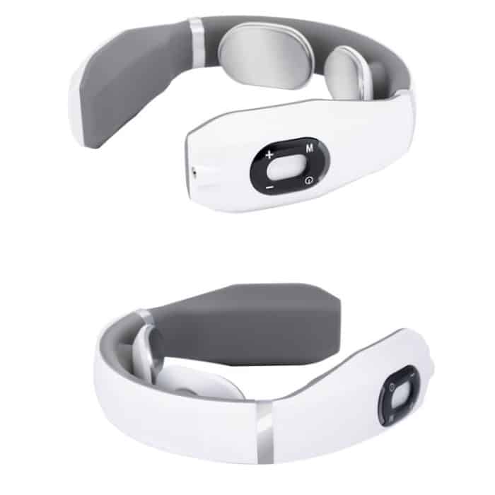 Halswirbel-Massagegerät, Aufladen, intelligentes Puls-Physiotherapie-Instrument, elektromagnetische Vibration, Nackenschutz, White, Black, Red – Bild 4