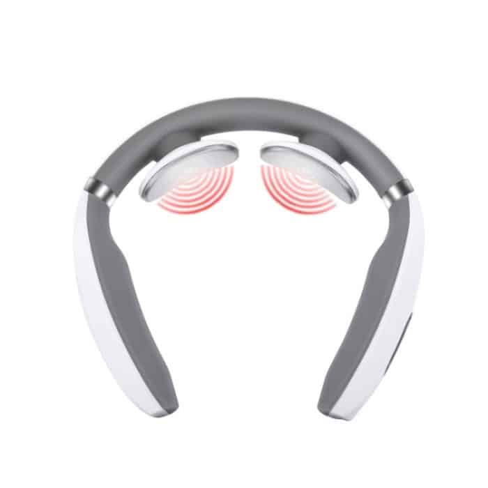 Halswirbel-Massagegerät, Aufladen, intelligentes Puls-Physiotherapie-Instrument, elektromagnetische Vibration, Nackenschutz, White, Black, Red – Bild 7