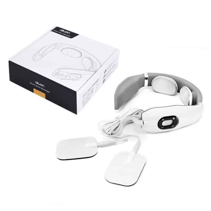 Halswirbel-Massagegerät, Aufladen, intelligentes Puls-Physiotherapie-Instrument, elektromagnetische Vibration, Nackenschutz, White, Black, Red – Bild 10