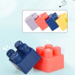 Kinder kreativer Zusammenbau großer Bausteine aus DIY-Lernspielzeug, zufällige Farblieferung – Bild 6