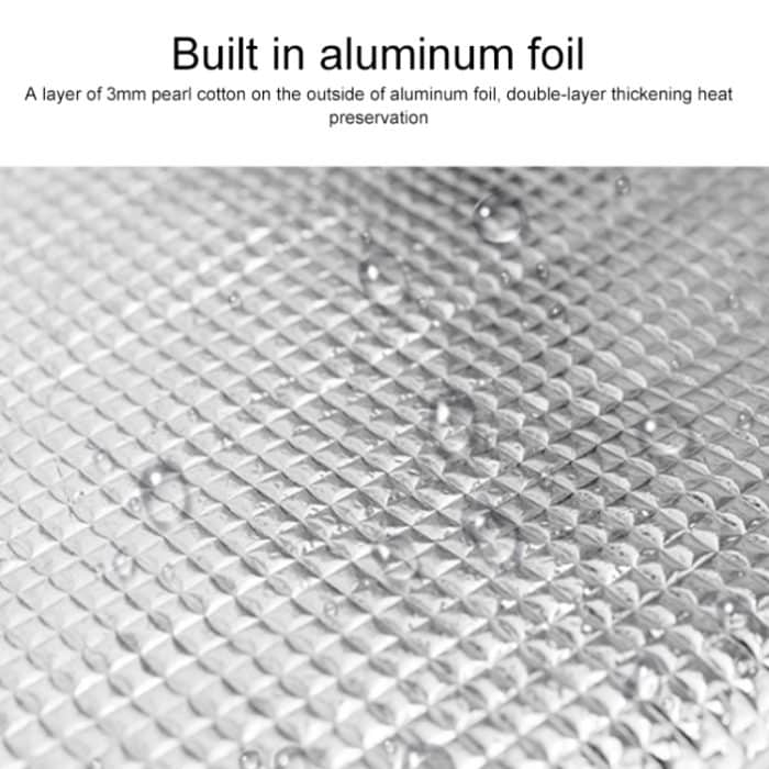 Tragbare Lunch-Picknick-tragbare Lebensmittel-Isolierungs-Aufbewahrungstasche, S  20x23x14cm, L 25x35x17cm – Bild 4