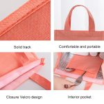 Tragbare Lunch-Picknick-tragbare Lebensmittel-Isolierungs-Aufbewahrungstasche, S  20x23x14cm, L 25x35x17cm – Bild 5