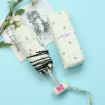 Mini-Taschenschirm mit 5 Taschen, UV-Schutz, schwarzer Kunststoffschirm – Bild 2