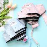 Mini-Taschenschirm mit 5 Taschen, UV-Schutz, schwarzer Kunststoffschirm – Bild 3