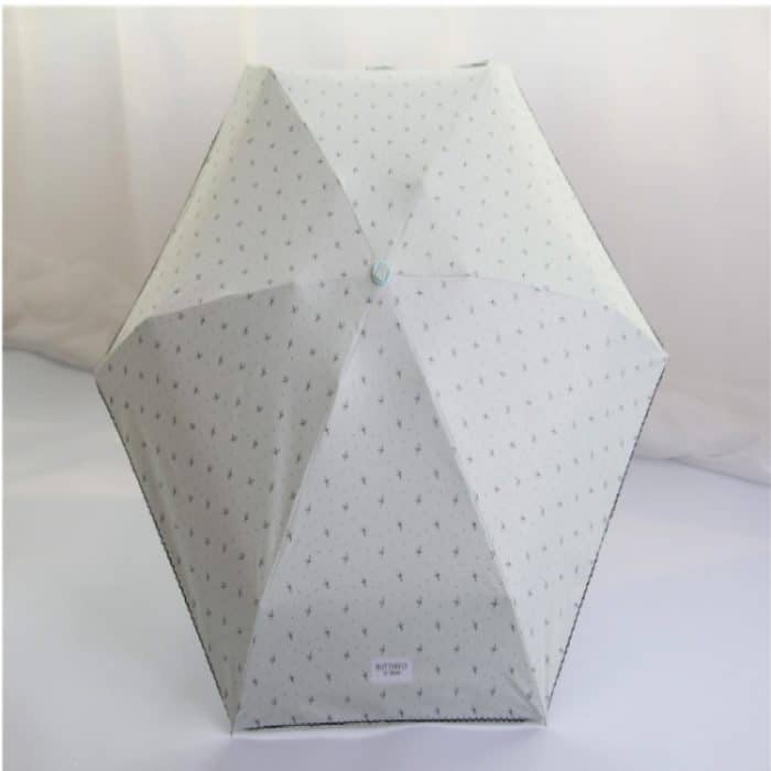 Mini-Taschenschirm mit 5 Taschen, UV-Schutz, schwarzer Kunststoffschirm – Bild 4