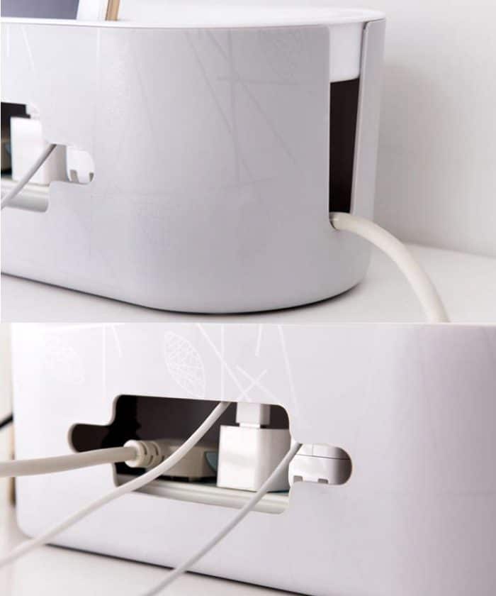 Heimkabel-Aufbewahrungsbox, hohler Drahtkabel-Sicherheits-Ordentlicher Organizer-Behälter, Normal, Heighten – Bild 4