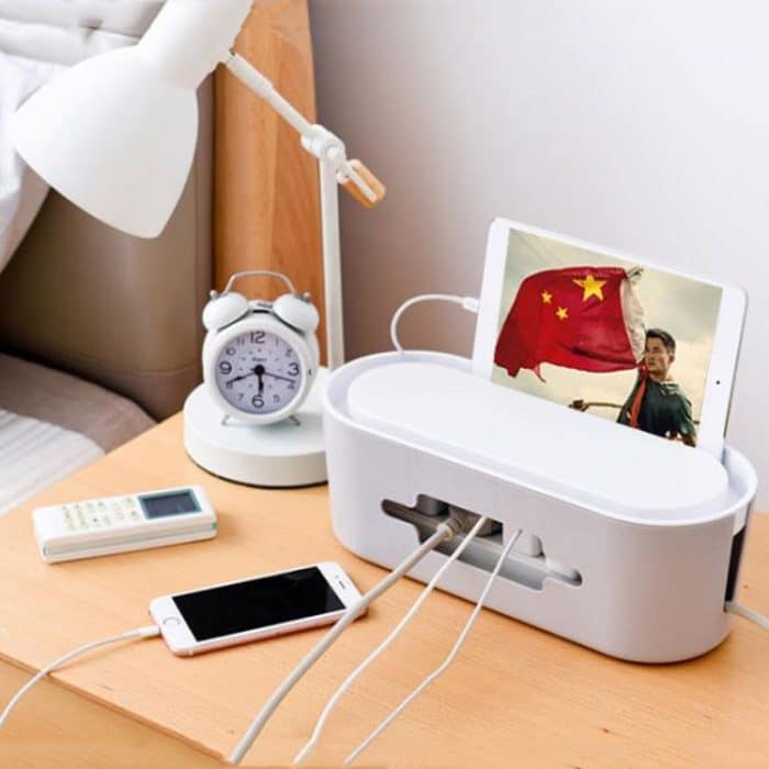 Heimkabel-Aufbewahrungsbox, hohler Drahtkabel-Sicherheits-Ordentlicher Organizer-Behälter, Normal, Heighten – Bild 6