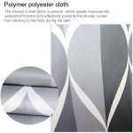 Duschvorhang, wasserdicht, für Badezimmer, geometrisch, hellgrau, Badvorhänge, 80x180cm, 80x200cm, 100x180cm, 100x200cm, 120x180cm, 120x200cm, 150x180cm, 150x200cm, 180x180cm, 180x200cm, 200x180cm, 200x200cm, 220x200cm, 240x200cm, 260x200cm, 280x200cm... – Bild 4