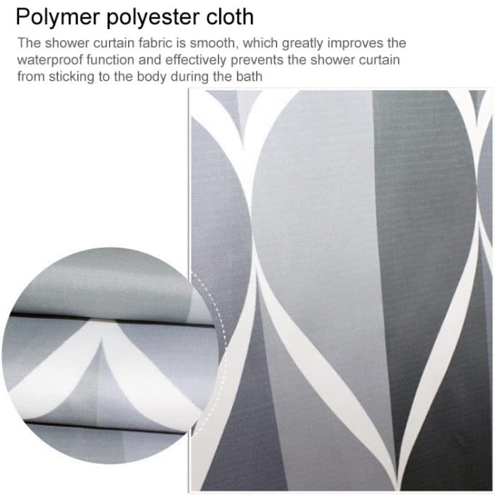 Duschvorhang, wasserdicht, für Badezimmer, geometrisch, hellgrau, Badvorhänge, 80x180cm, 80x200cm, 100x180cm, 100x200cm, 120x180cm, 120x200cm, 150x180cm, 150x200cm, 180x180cm, 180x200cm, 200x180cm, 200x200cm, 220x200cm, 240x200cm, 260x200cm, 280x200cm... – Bild 4