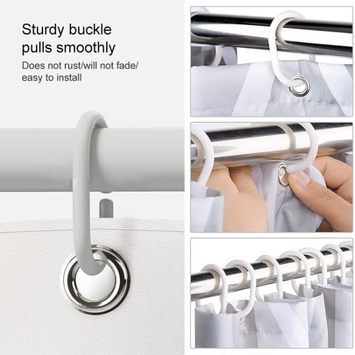 Duschvorhang, wasserdicht, für Badezimmer, geometrisch, hellgrau, Badvorhänge, 80x180cm, 80x200cm, 100x180cm, 100x200cm, 120x180cm, 120x200cm, 150x180cm, 150x200cm, 180x180cm, 180x200cm, 200x180cm, 200x200cm, 220x200cm, 240x200cm, 260x200cm, 280x200cm... – Bild 7