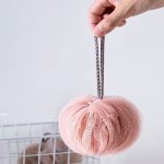 Tragbare Laternen-Kugelbadewanne mit Blumenmuster, große Rückendusche – Bild 2