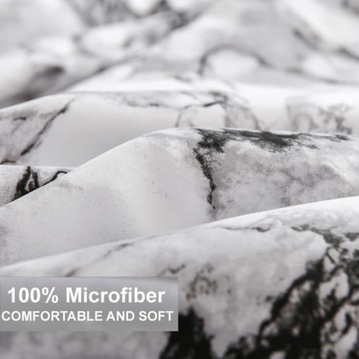 Marmor-Muster, Bett-Staubschutz, Matratzenschutzhülle, Spannbetttuchbezug, Bettwäsche, 99X190X30cm, 138X190X30cm, 153X203X30cm, 198X203X30cm – Bild 4