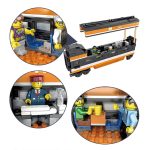 City Train Series Zusammengebaute Bausteine Lego Simulation Electric Rail Train Puzzle Spielzeug – Bild 3