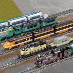 City Train Series Zusammengebaute Bausteine Lego Simulation Electric Rail Train Puzzle Spielzeug – Bild 4