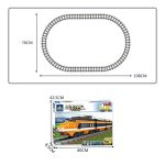 City Train Series Zusammengebaute Bausteine Lego Simulation Electric Rail Train Puzzle Spielzeug – Bild 9