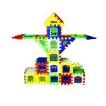 10 Sätze Kinder Frühpädagogische Plastikbausteine ​​Haus DIY Spielzeug (24 PCS / Set), Rondom Color Delivery – Bild 2