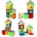 10 Sätze Kinder Frühpädagogische Plastikbausteine ​​Haus DIY Spielzeug (24 PCS / Set), Rondom Color Delivery – Bild 3