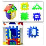 10 Sätze Kinder Frühpädagogische Plastikbausteine ​​Haus DIY Spielzeug (24 PCS / Set), Rondom Color Delivery – Bild 5