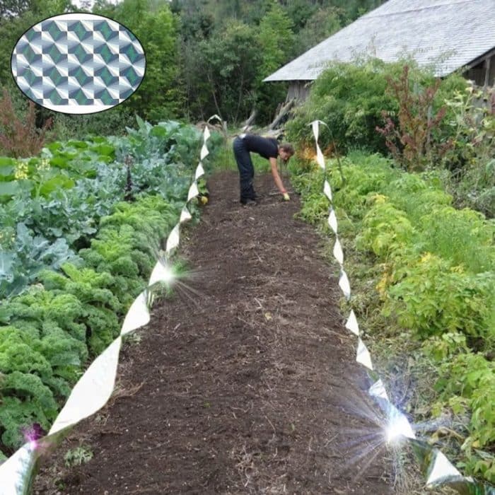 Doppelseitiges Vogelabwehrband, Anti-Vogel-Klebeband, blinkendes, reflektierendes Vogelabwehrmittel, 2.4 x 100m, 4.8 x 50m, 4.8 x 80m, 4.8 x 110m – Bild 6