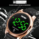 SKMEI 1684 Fashion Vielseitige Sportstahlgürtel Herren Elektronische Uhr – Bild 4