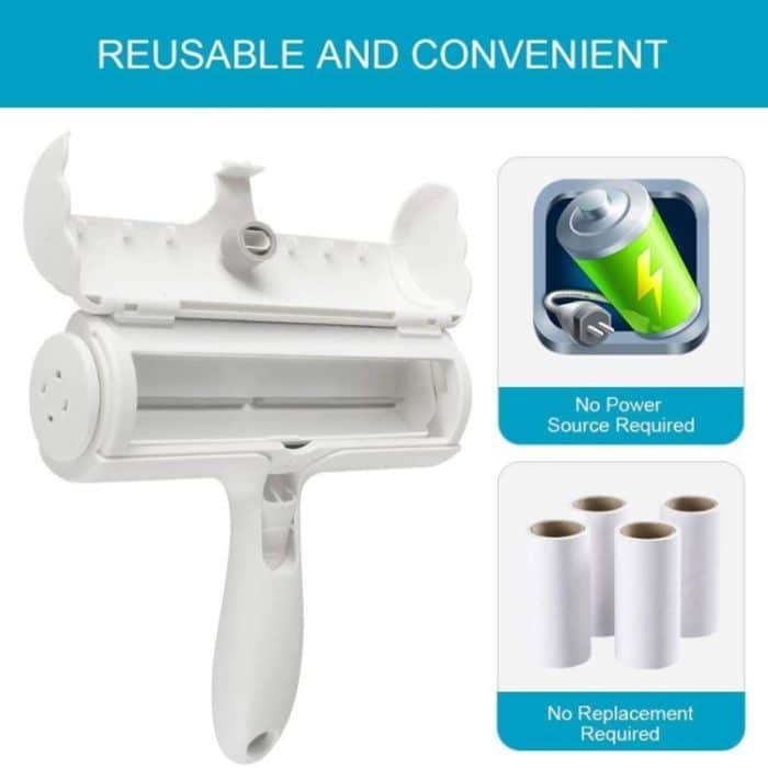 Automatische haarentfernende doppelseitige Bürstenvorrichtung Bettlaken Sofa Haustierhaar-Klebevorrichtung – Bild 6