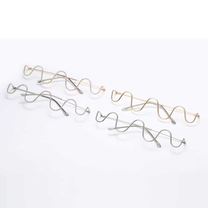 TBD0426727201_2.jpg 2 Stück neue, modische, handgefertigte Diamant-Halbrahmen-Metallwelle ohne dekorativen Brillenrahmen – Bild 3