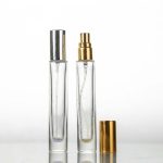 10 Stück Parfüm-Glasflasche, transparentes Glas, Spray, leere Flasche, tragbar, Unterverpackung, Reise-Parfümflasche