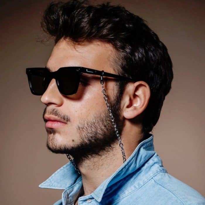 Rockstil Edelstahl Gläser Kette Kopfhörer Anti-Lost-Kette Mehrzweck-Verschleißkette – Bild 6